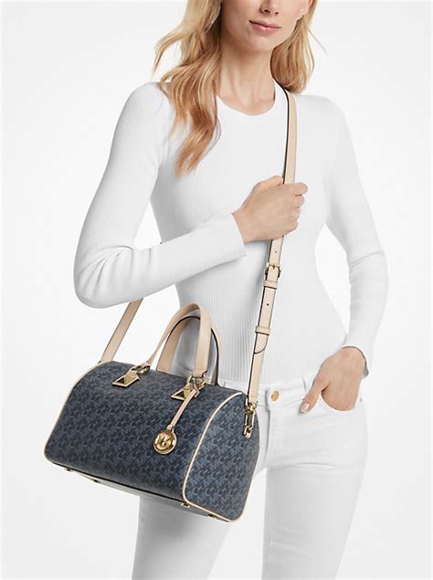 michael michael kors grayson medium monogram satchel review
